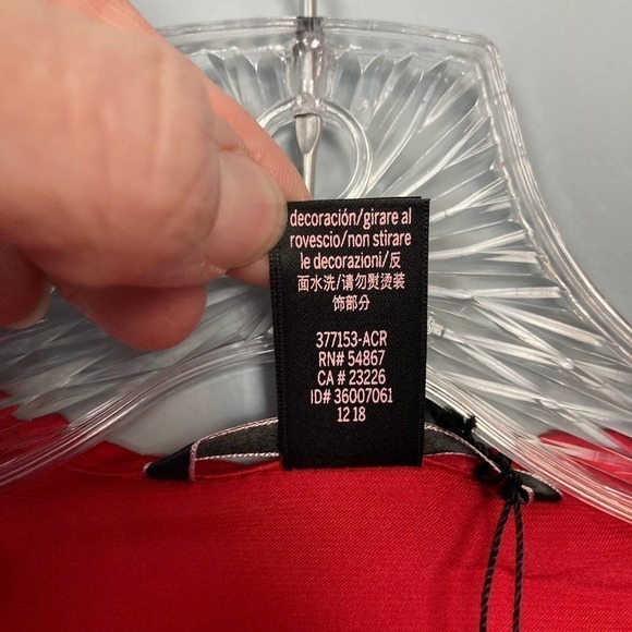 Victoria's Secret Red Satin Ruffle Kimono Robe Tie Front Love Heart Flounce OS - Picture 12 of 16